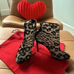 Christian Louboutin lace boots